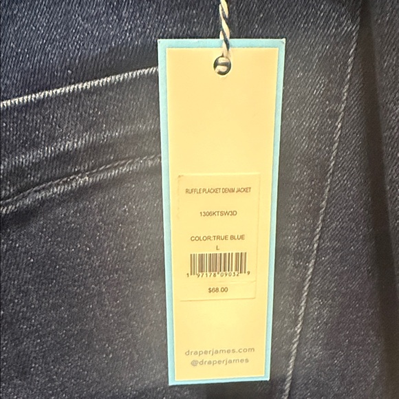 Draper James Ruffled Blue Jean Jacket - Picture 3 of 3